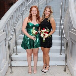 Green Strapless Dress